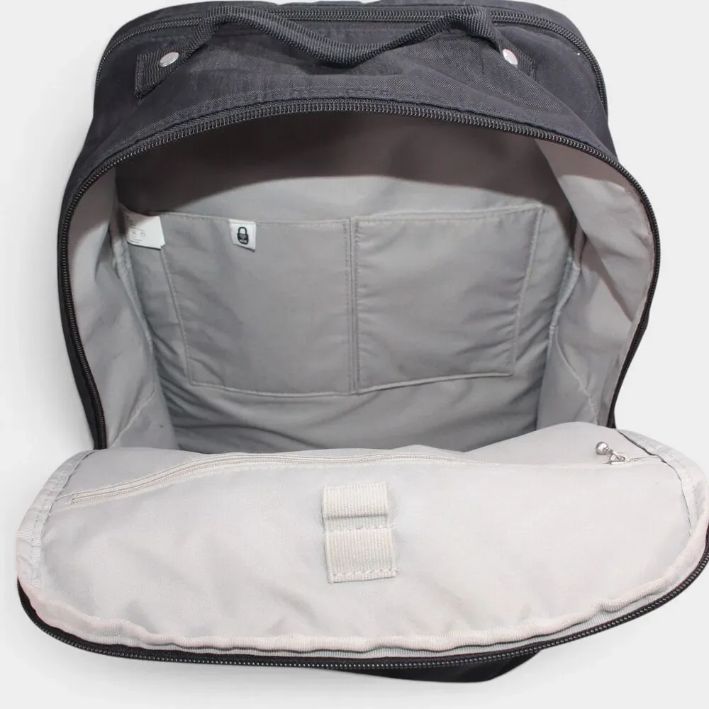 Baggallini Everyday Laptop Backpack Black RFID Travel Work Bag